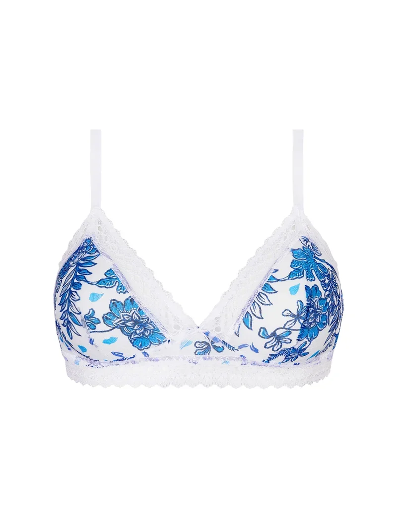 Antigel von Lise Charmel – Patio Fraicheur kabelloser Triangel-BH Bleu Azul