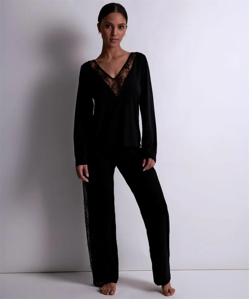 Aubade - Lazy Days Langarmshirt Noir