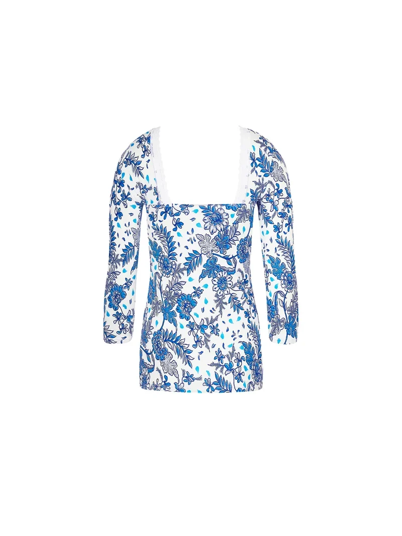 Antigel by Lise Charmel – Patio Fraicheur Langarm-Top Bleu Azul
