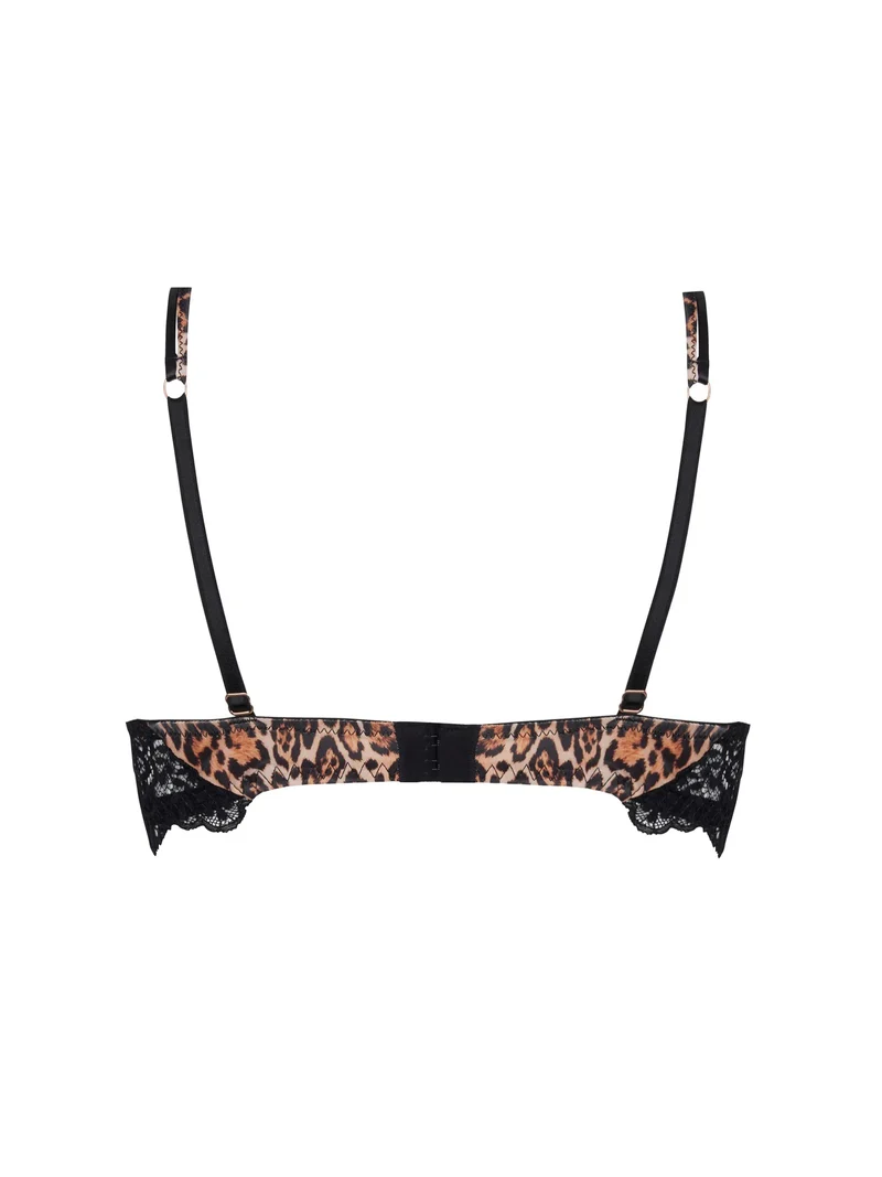 Lise Charmel – Fauve Amour Halbschalen-Plunge-BH Ambre Panthere
