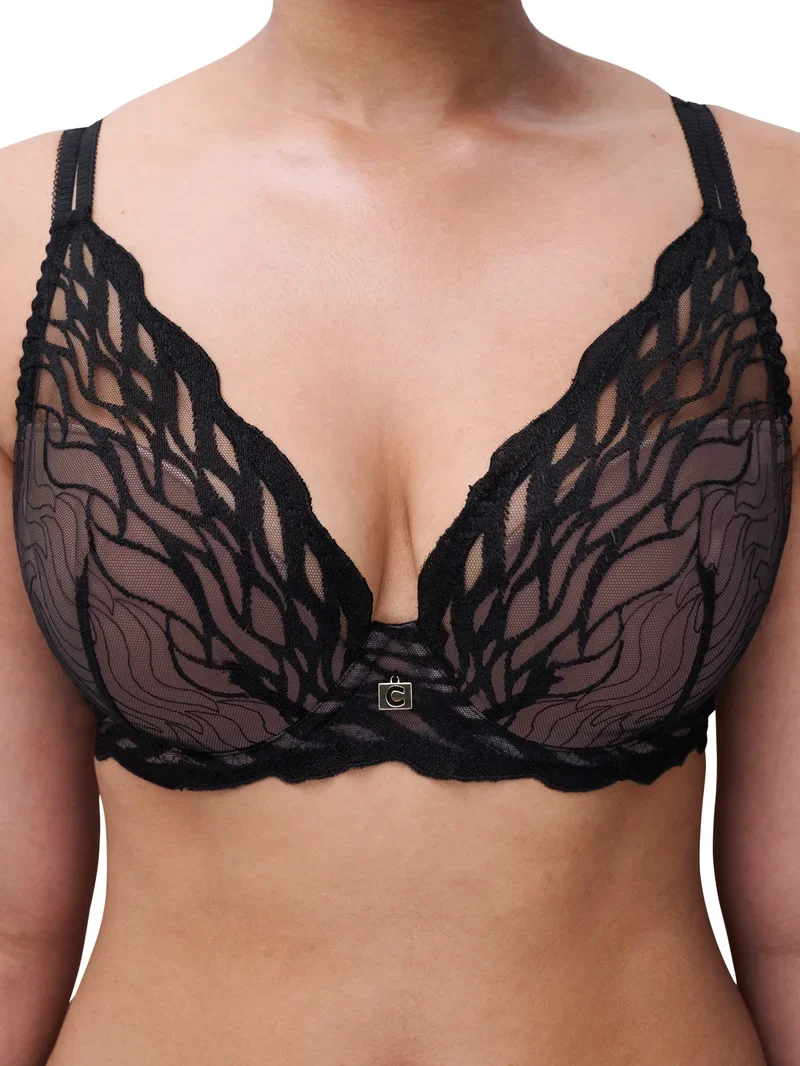 Chantelle – Vibe Plunge T-Shirt-BH Schwarz