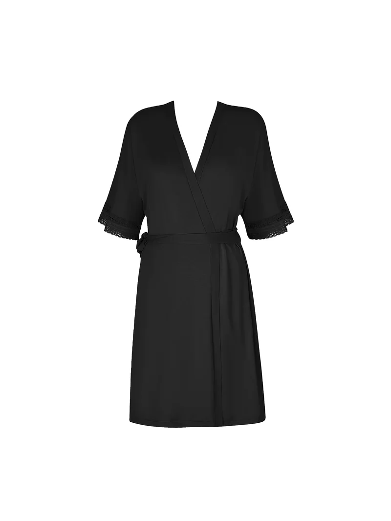 Antigel by Lise Charmel – Simply Graphic mittellanges Negligé-Kleid Noir