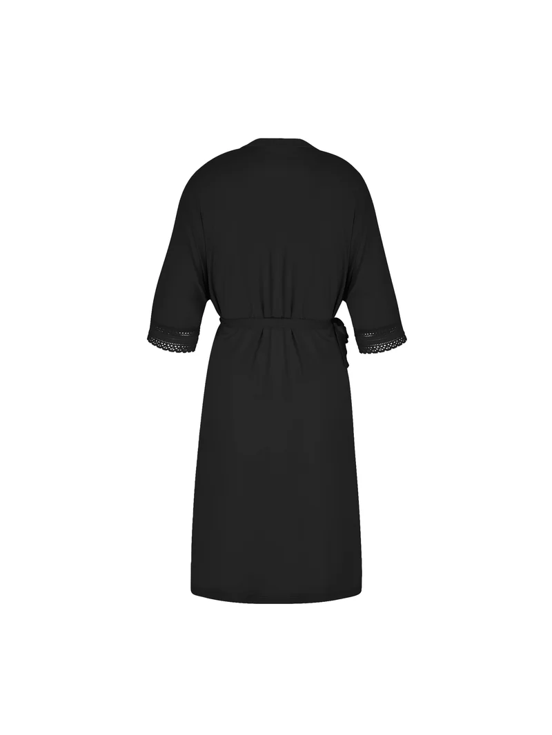 Antigel by Lise Charmel – Simply Graphic mittellanges Negligé-Kleid Noir
