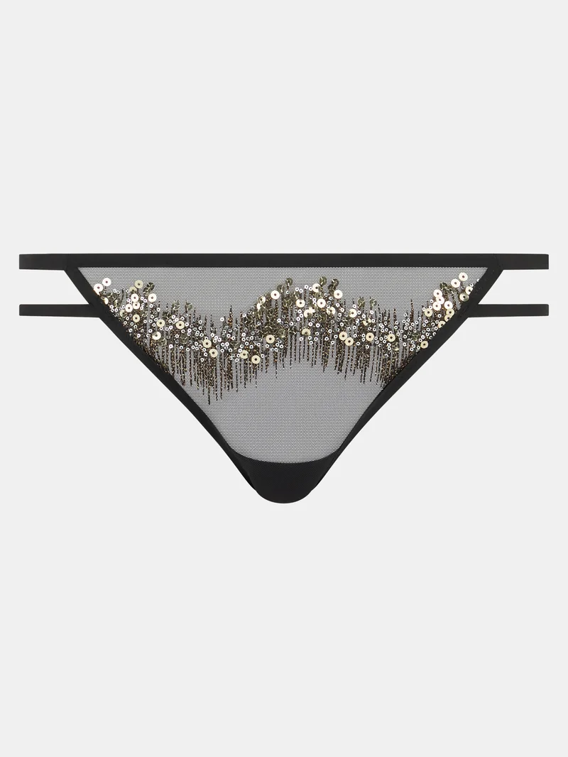 Chantelle - Genesis Tanga Glitter Schwarz