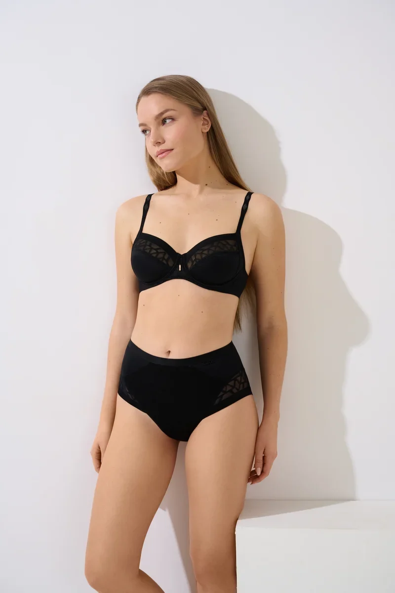Lisca - Opal High Waisted Slip Schwarz