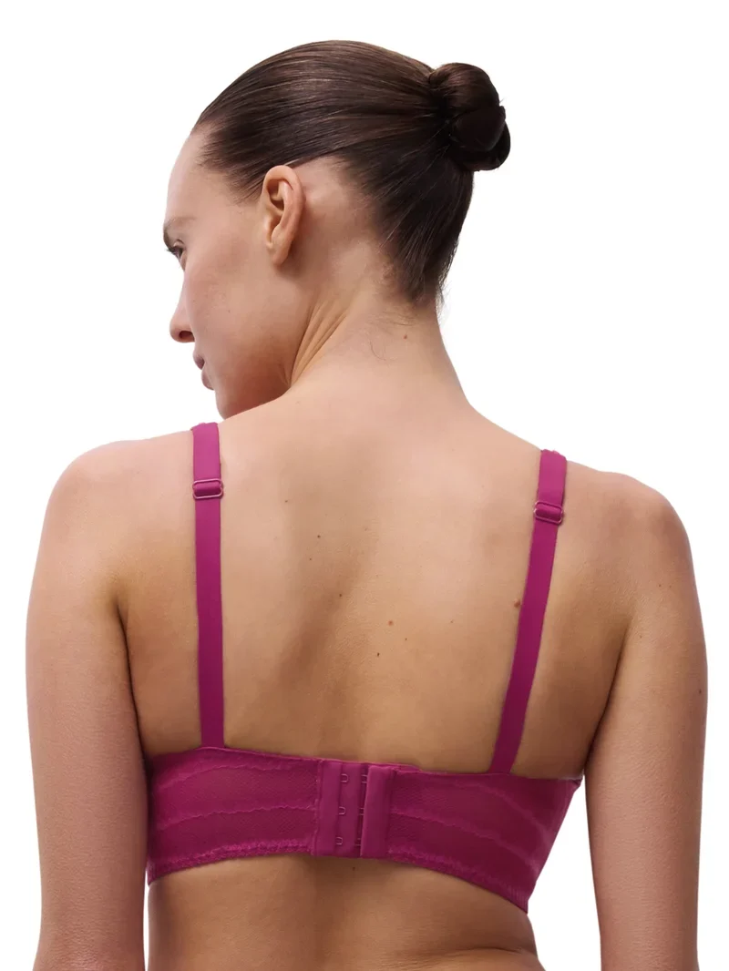 Chantelle – Lily Extra Push-Up-BH, Dunkelfuchsia, Multico
