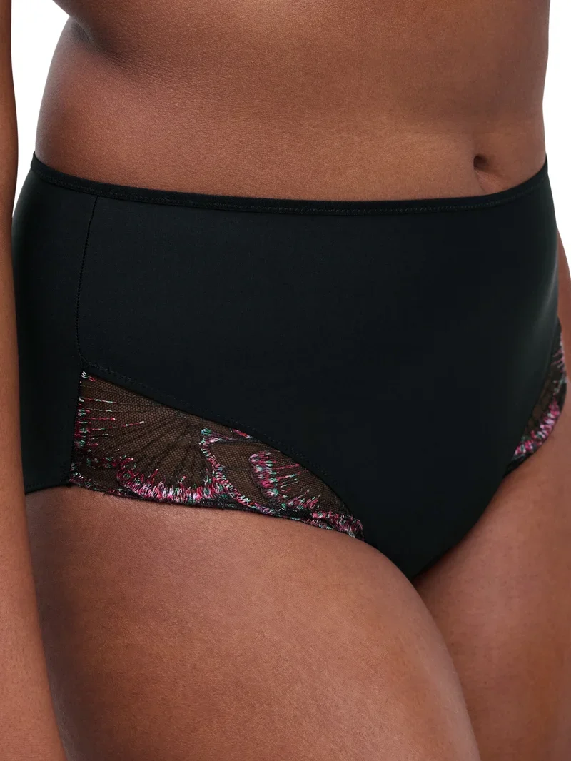 Chantelle - Lily High-Waist Full Brief Romantisches Schwarz