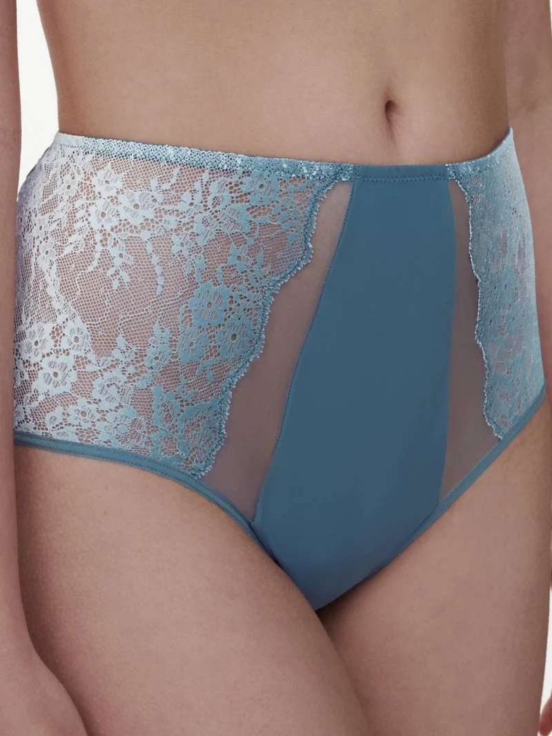 Chantelle - Crush High-Waisted Full Brief Blau Petrol Farbverlauf