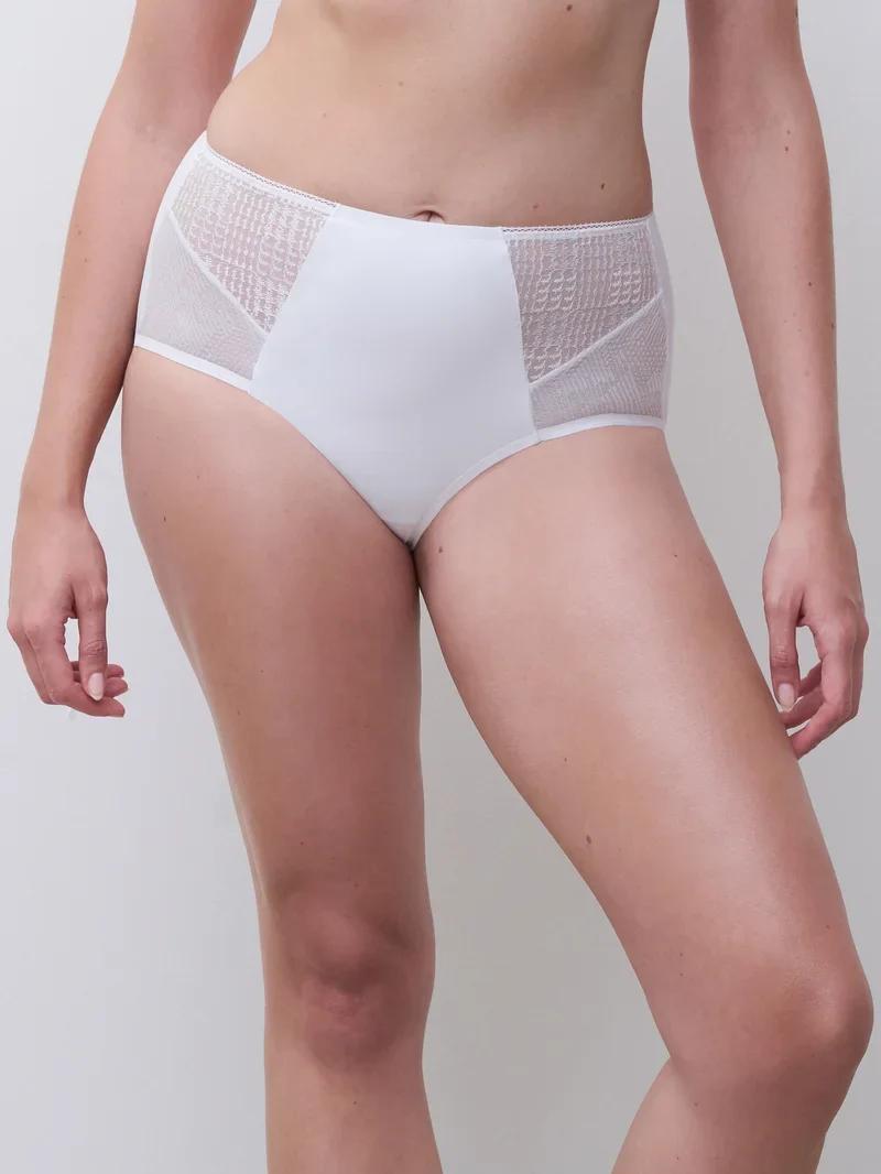 Chantelle - Intrigue High-Waist Support Full Brief Weiß