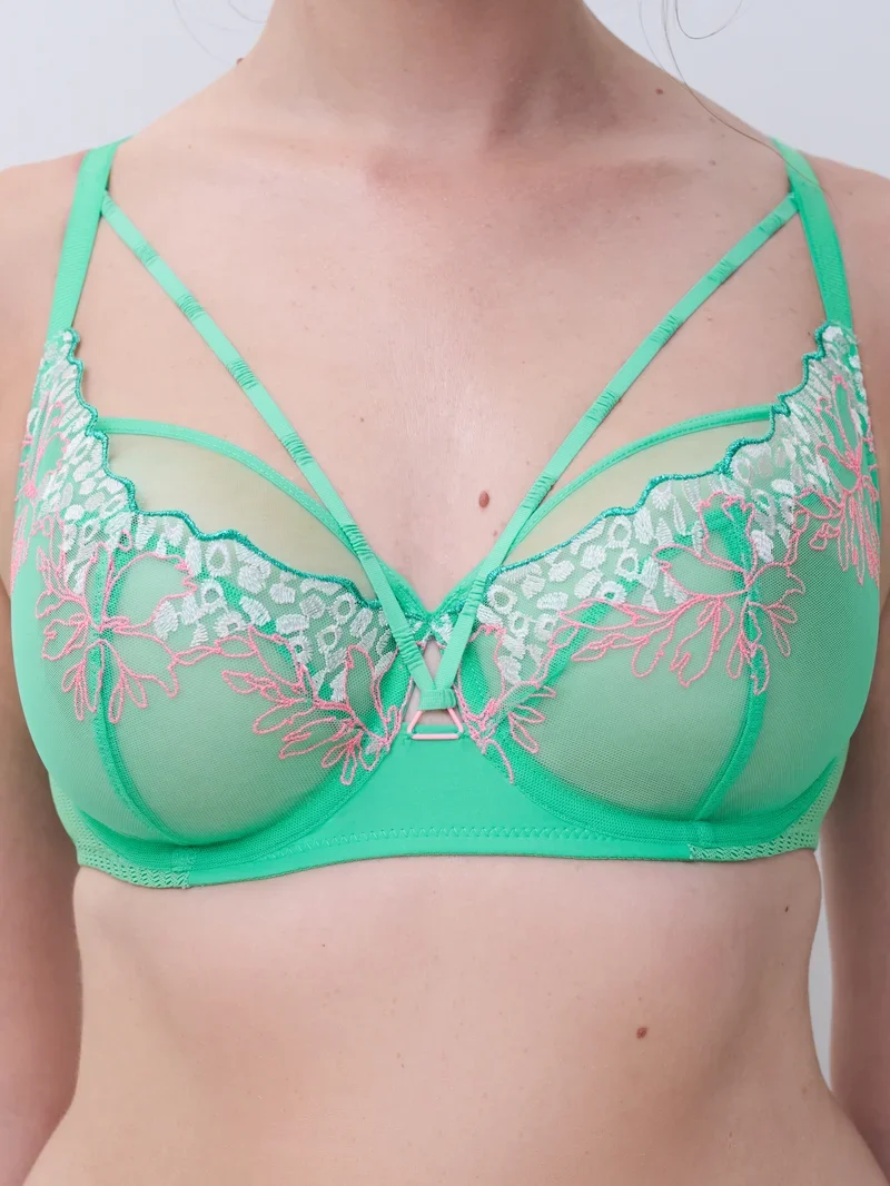 Chantelle – Spice – Stark bedeckender Bügel-BH, Aqua Fluo