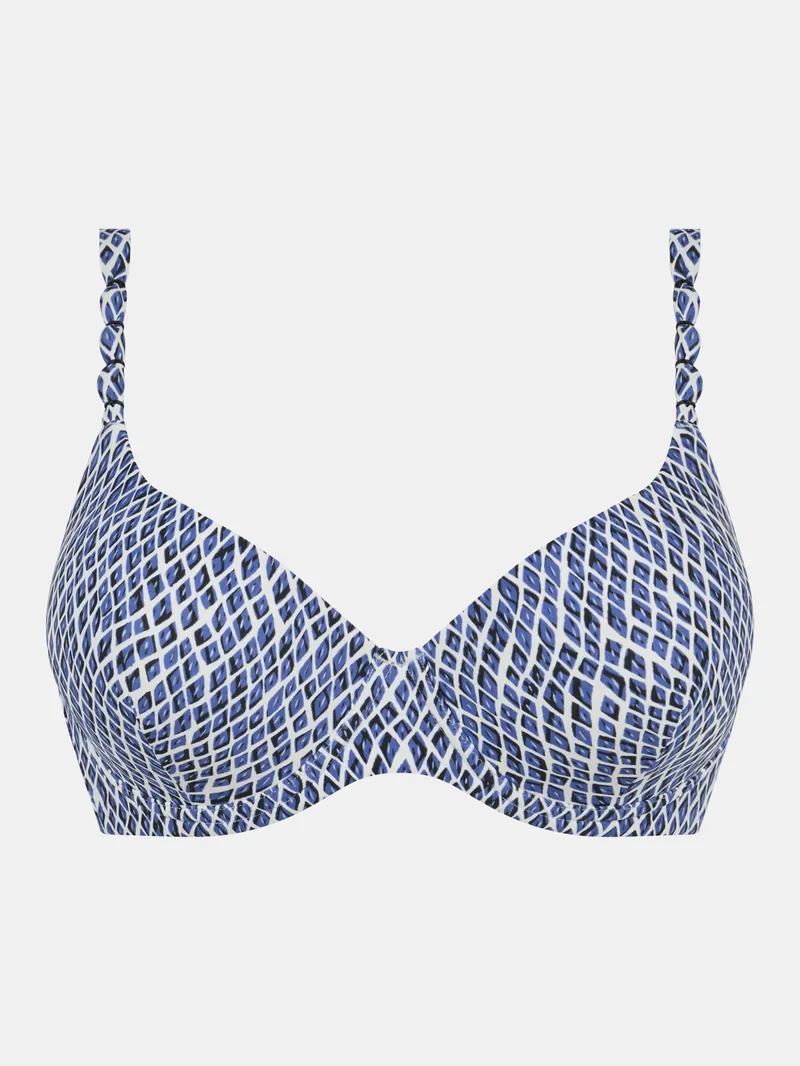 Femilet Bademode - Tidra T-Shirt BH Blue Reptile