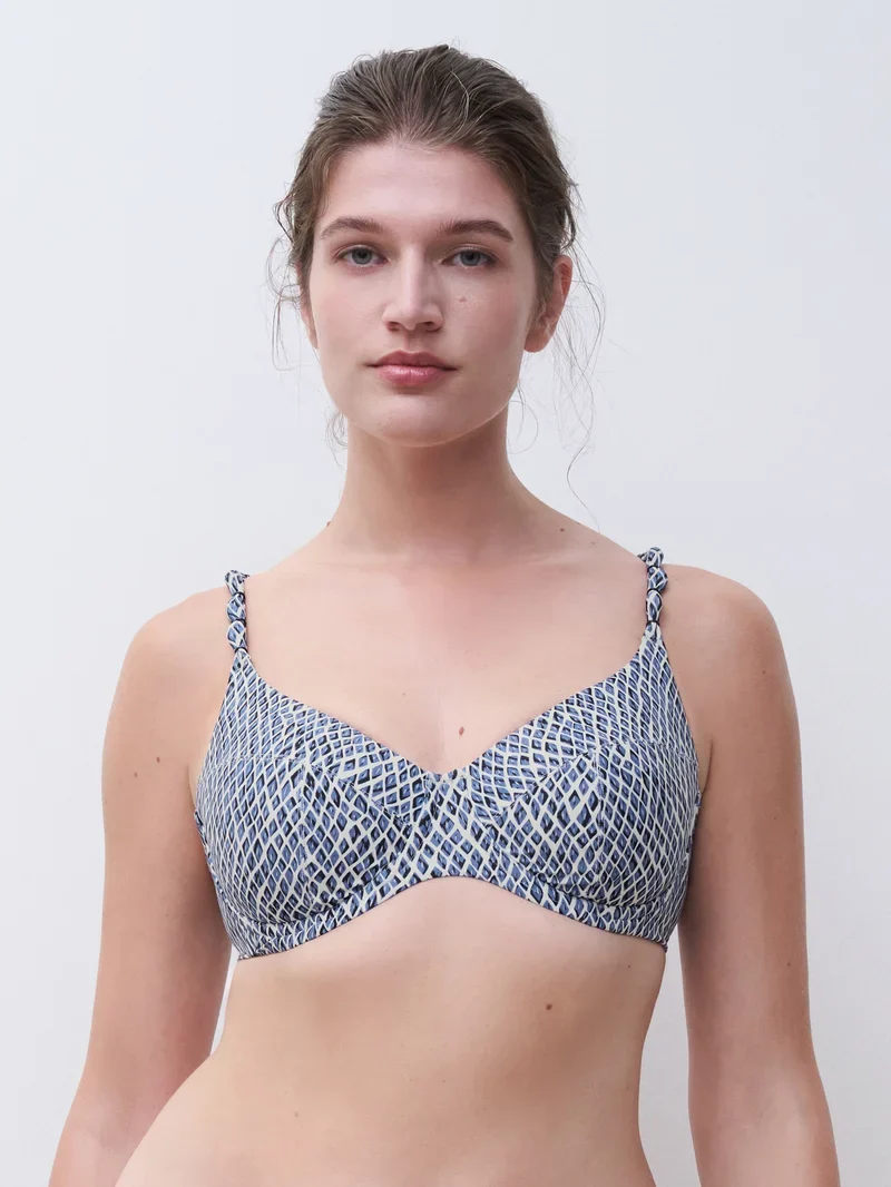 Femilet Swimwear - Tidra Bügel-BH mit Überzug Blue Reptile