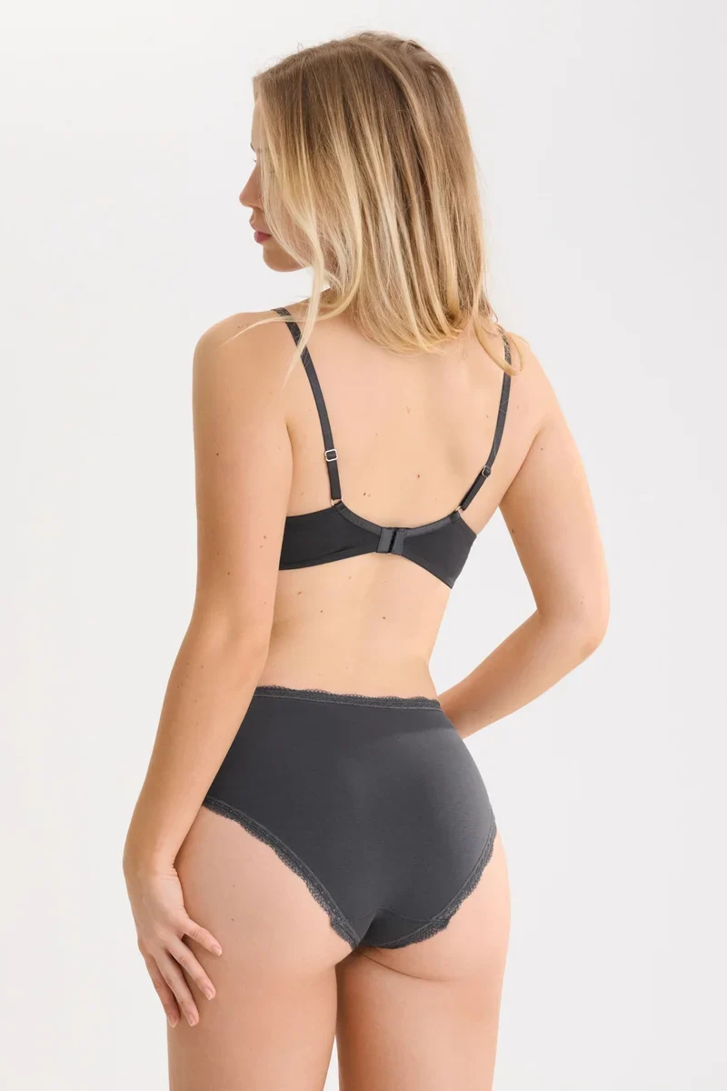 Lisca - Everyday High Waisted Slip Anthrazitgrau