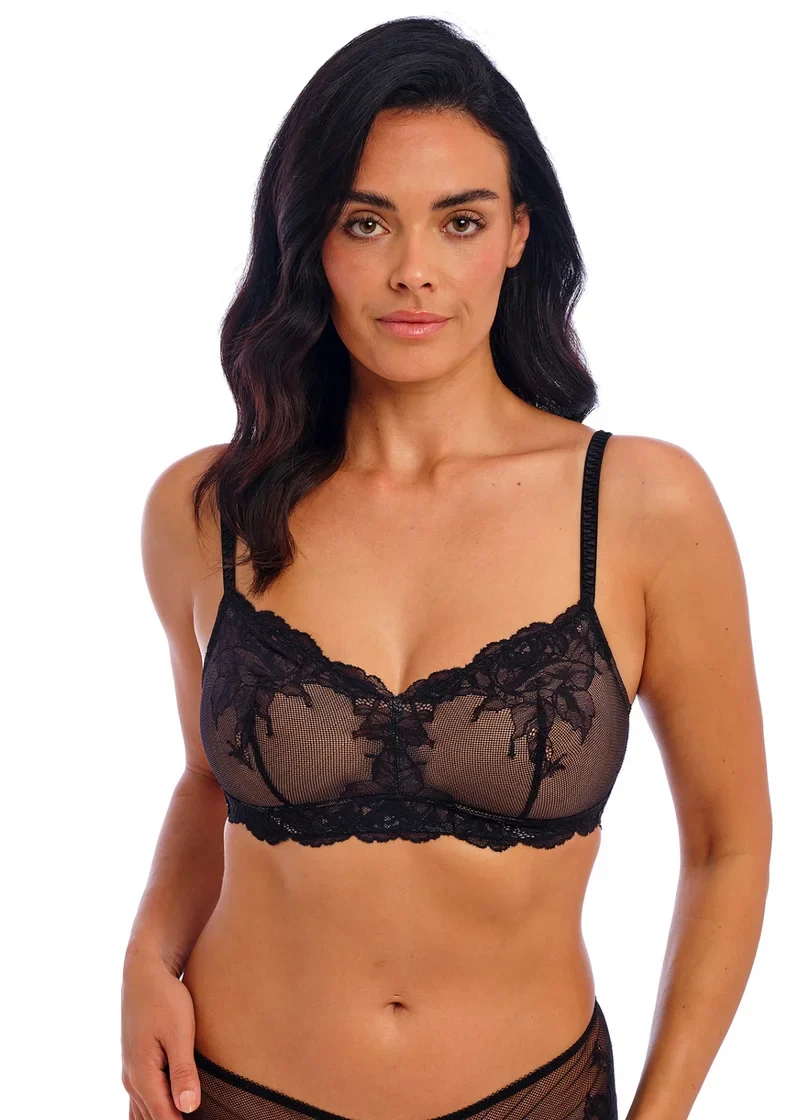Wacoal – Vivid Attraction bügelloses Bralette in Schwarz