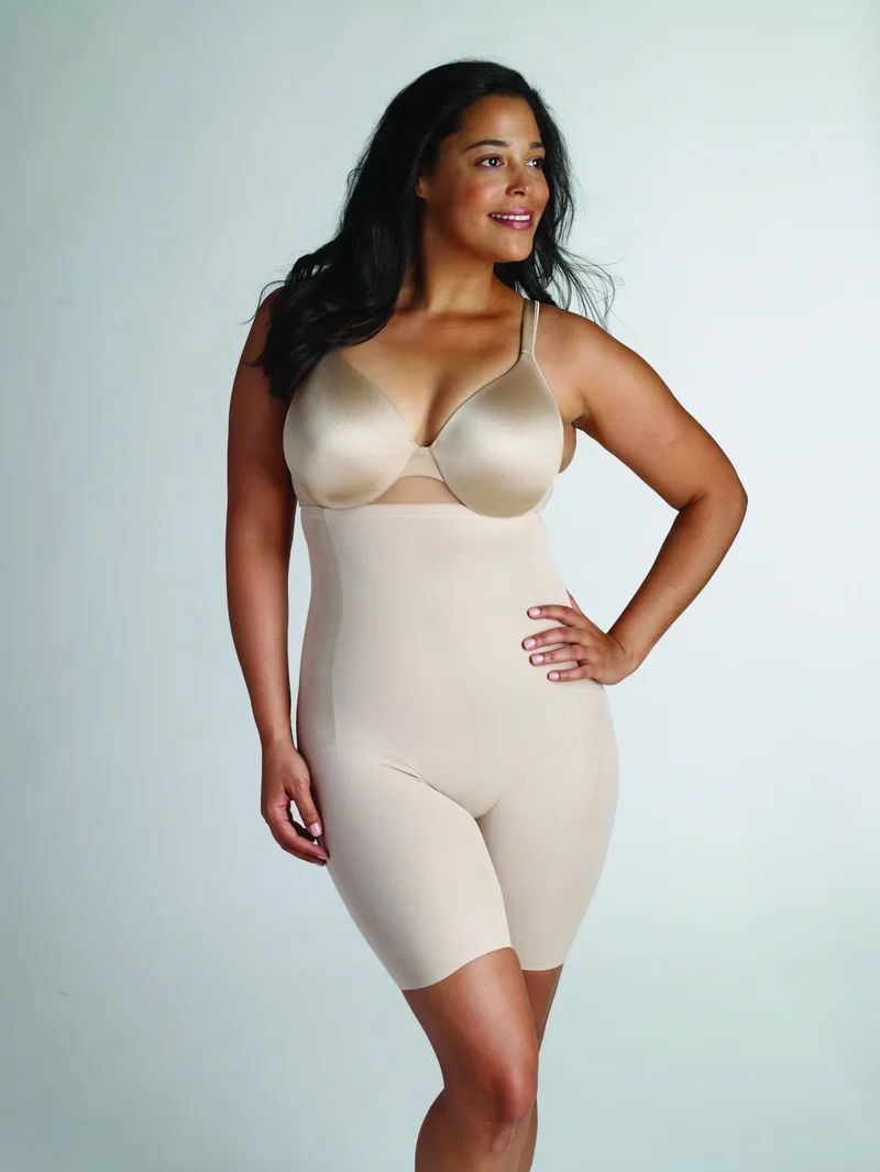 Naomi & Nicole Shapewear – Unglaublicher Komfort, hohe Taille, Oberschenkel, schlanker, warmes Beige