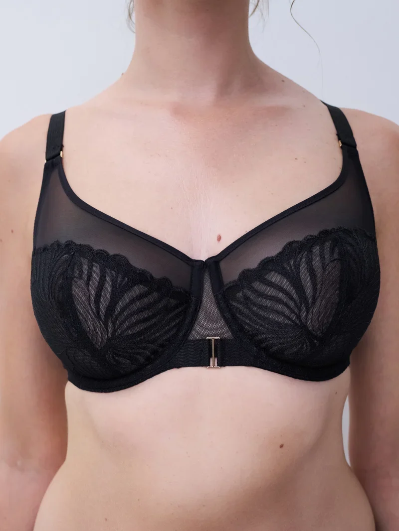 Chantelle - Legend Bügel-BH mit sehr dichtem Bedeckungseffekt, Schwarz