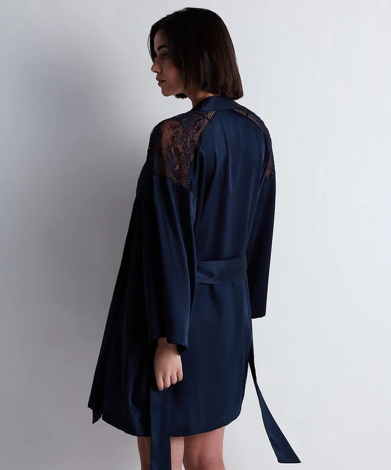 Aubade - Midnight Whisper Kimono Abendblau