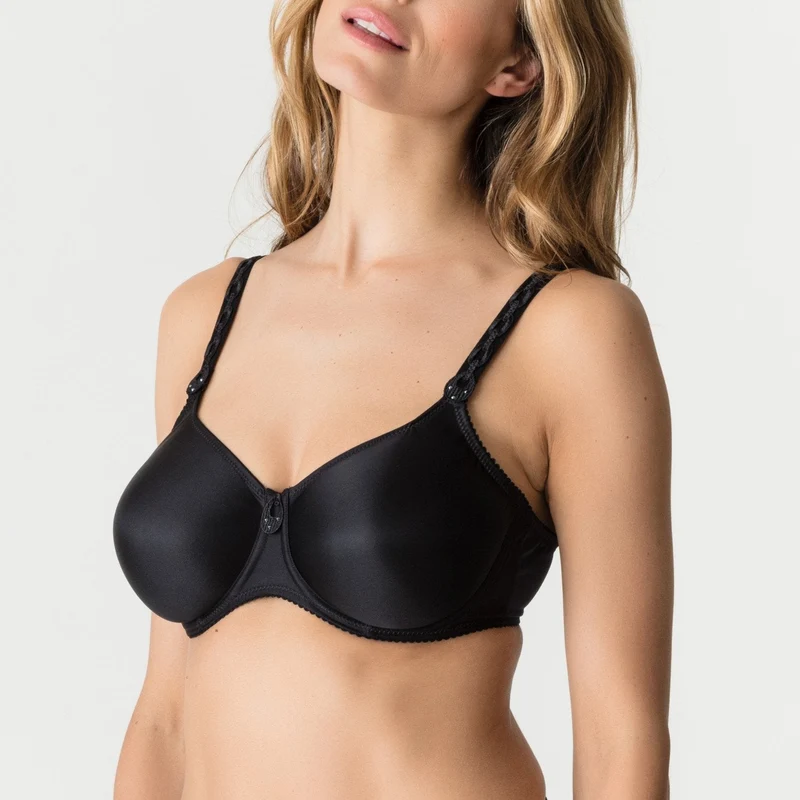 Primadonna - Nahtloser Bügel-BH aus Satin, ungepolstert, Schwarz