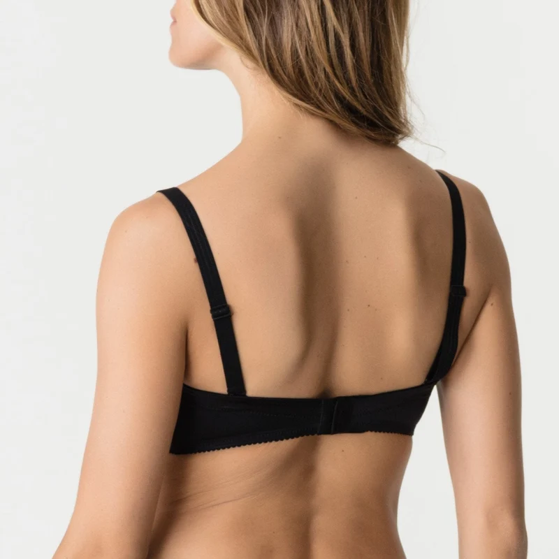 Primadonna - Satin-BH ohne Träger, ungepolstert, Schwarz