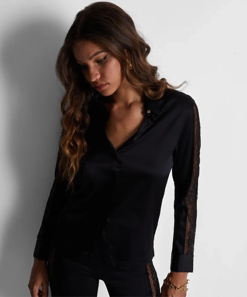 Aubade - Midnight Whisper Bluse Noir