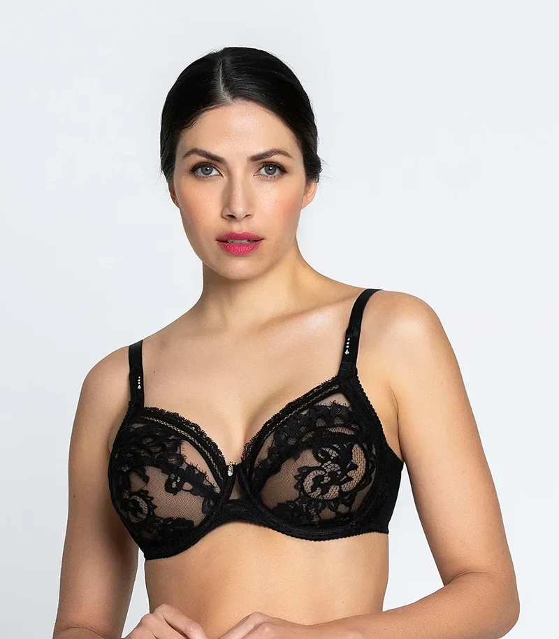 Lise Charmel – Desirs De Venise 3-teiliger Vollschalen-BH Noir