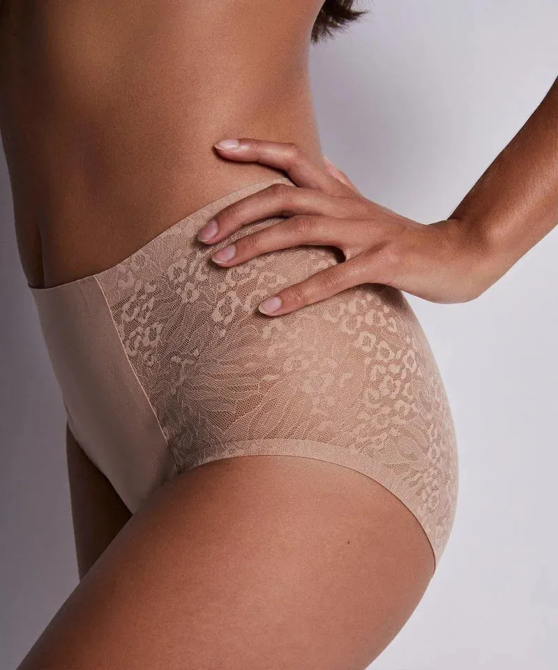 Aubade – Sculpt By Aubade Highwaist-Spitzenslip Ginger