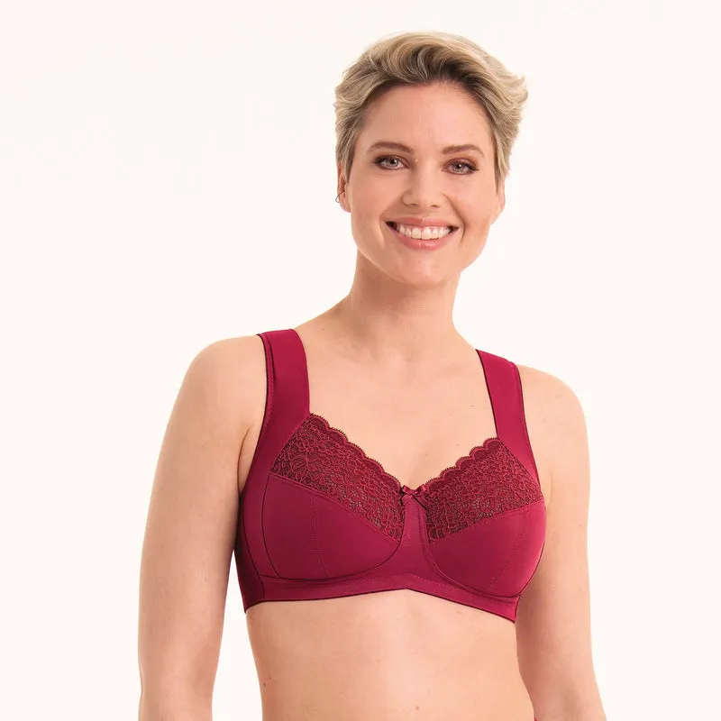 Anita - Havanna Stütz-BH Dunkelrot
