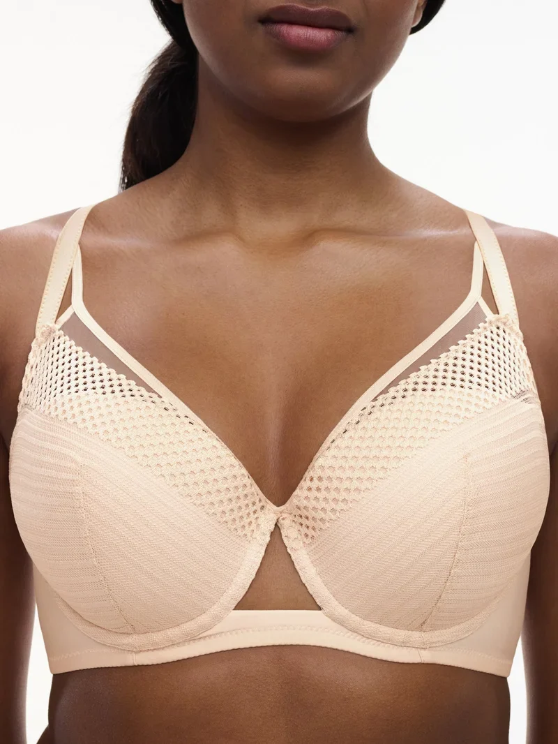 Chantelle - Play Plunge T-Shirt-BH Goldbeige