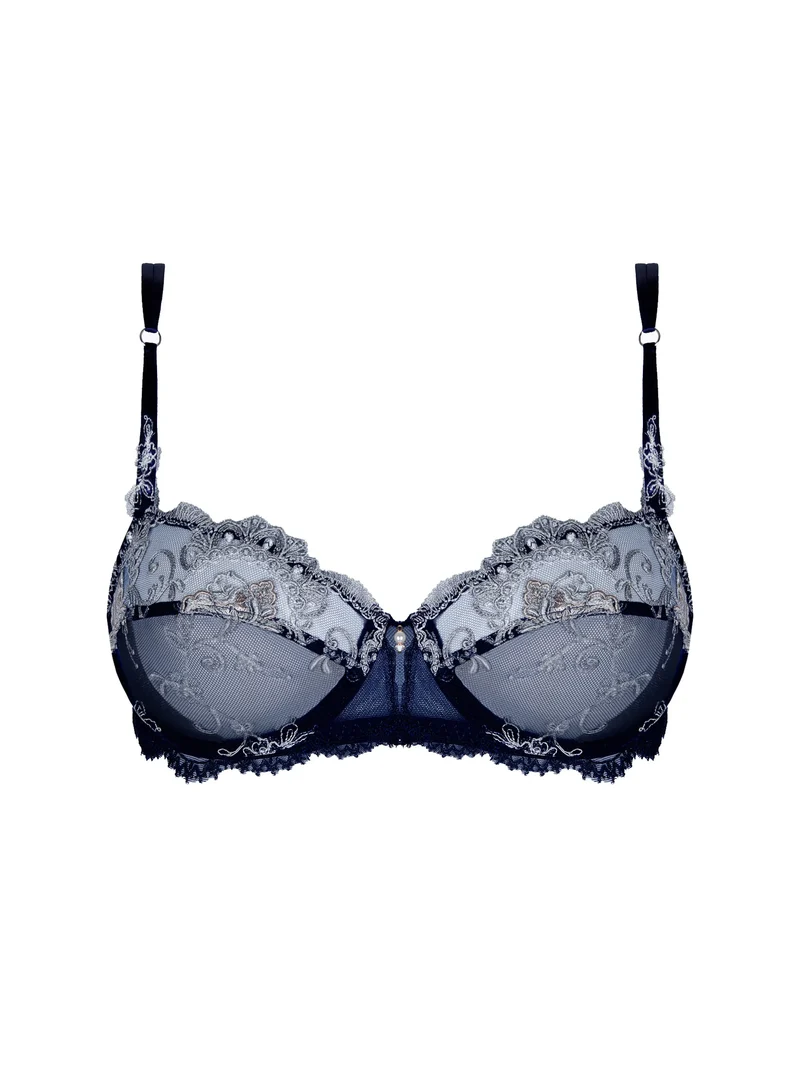 Lise Charmel – Deesse En Glam Halbschalen-BH Marine Argent