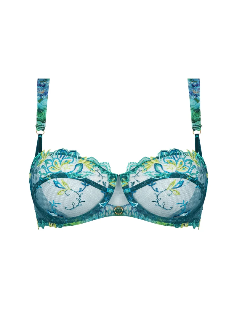 Lise Charmel – Grace Aquatique Halbschalen-BH, florales Aqua