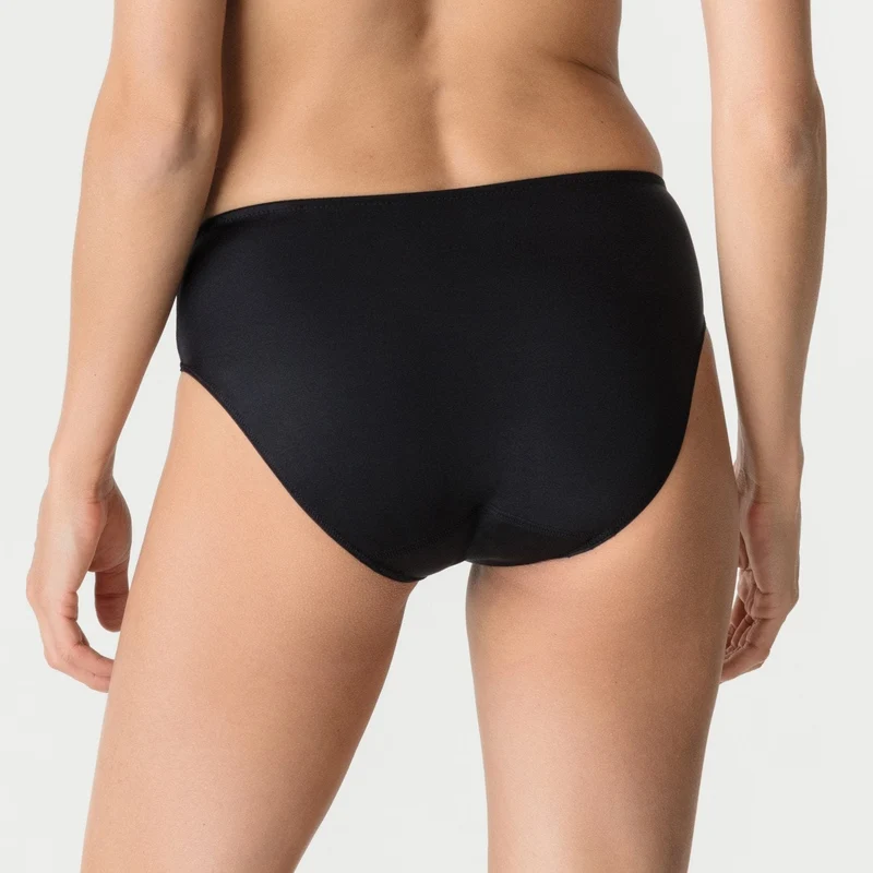 Primadonna - Satin-Vollslip Schwarz