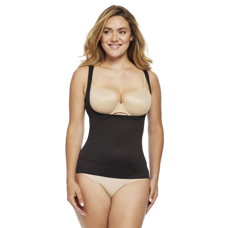 Naomi & Nicole Shapewear - Unglaublich bequemes Torsette-Oberteil in Schwarz