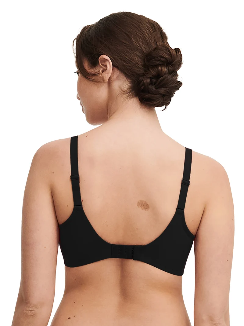 Chantelle Easyfeel – Floral Touch – Stark bedeckender Bügel-BH in Schwarz