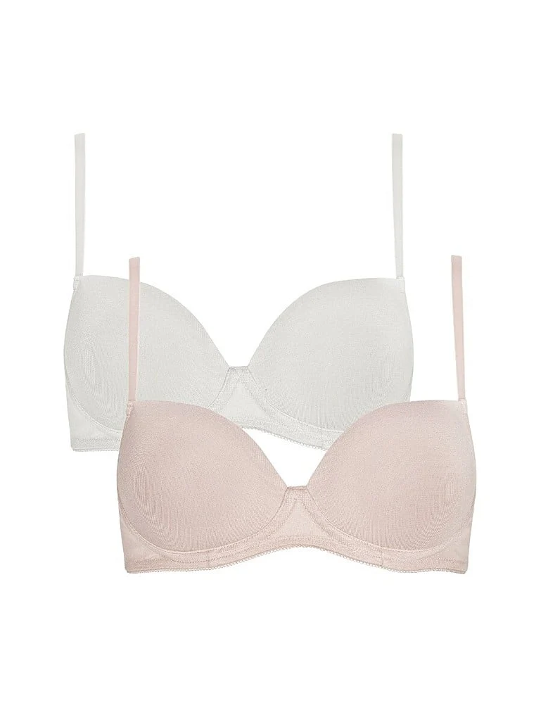 Royce - Sophia Bügelloser BH 2er-Pack Creme & Rouge