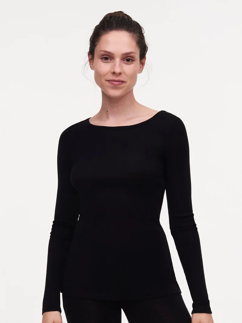 Chantelle - Thermo Comfort T-Shirt Langarm Schwarz
