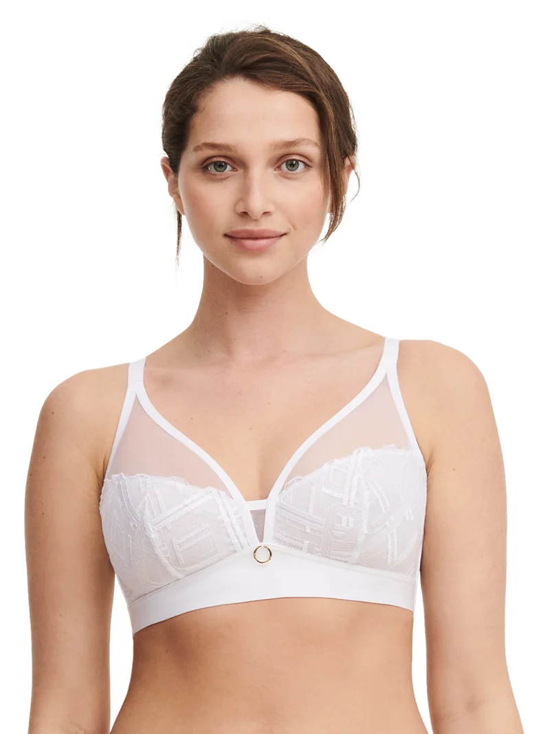 Chantelle – Graphic Support Bügelloser Stütz-BH Weiß