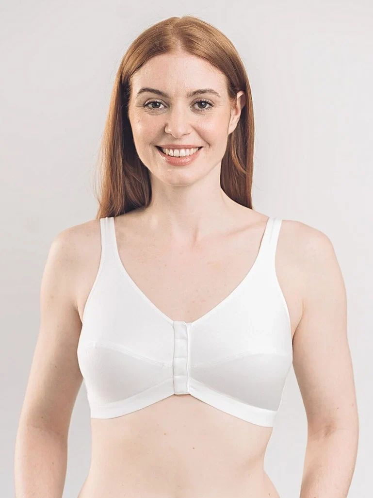 Royce - Comfi Bra Baumwoll-BH mit Frontverschluss, Weiß