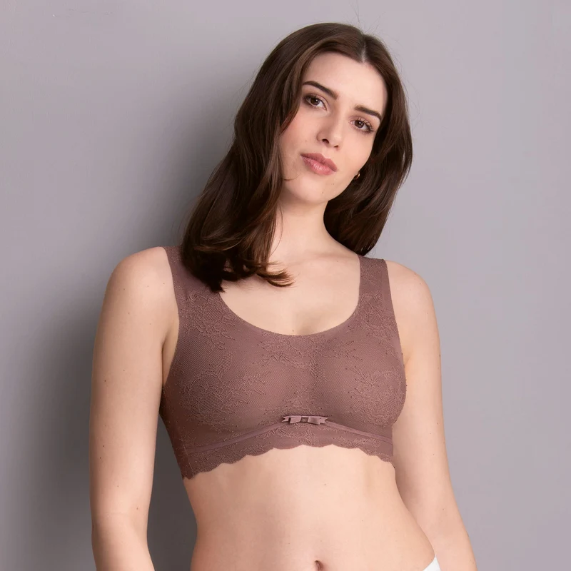 Anita – Essential Spitzen-Bralette mit gepolsterten Körbchen, Beere