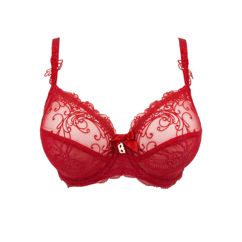Lise Charmel – Soir De Venise 3-teiliger Vollschalen-BH Rouge Venise