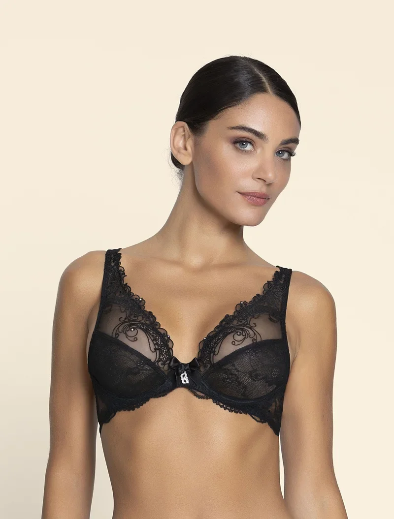 Lise Charmel – Soir De Venise Glam Push-Up-BH Noir Diamant