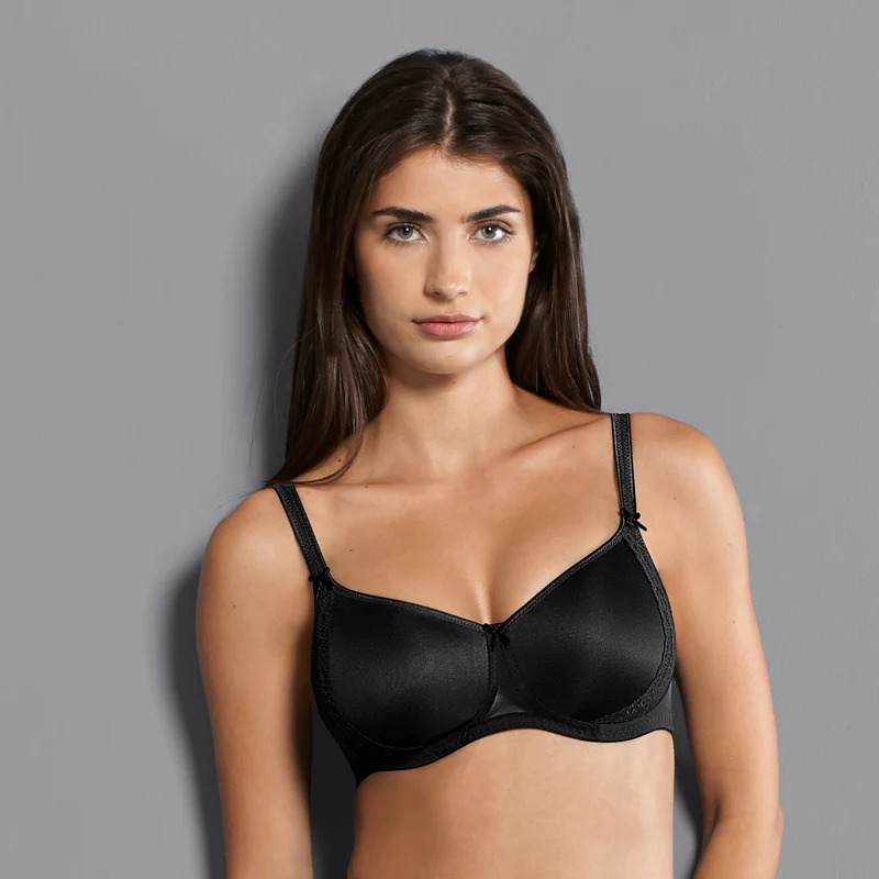 Rosa Faia – Spitzen-Soft-BH Rose mit gepolsterten Körbchen, Schwarz