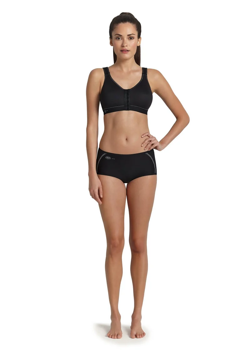 Anita Active - Frontline Sport-BH mit Frontverschluss Schwarz