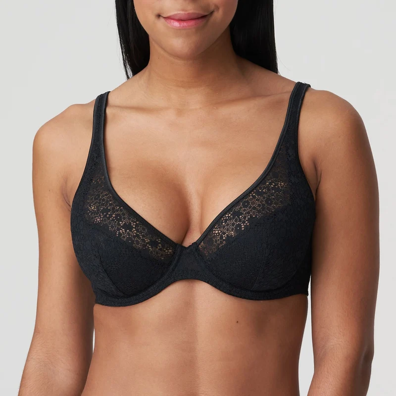 Primadonna Twist – Epirus Halbwattierter Plunge-BH Schwarz