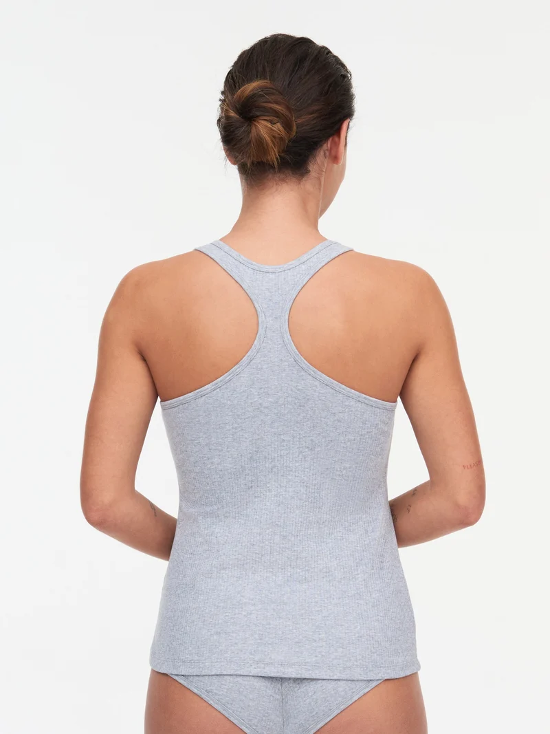 Chantelle – Baumwoll-Komfort-Tanktop, gemischtes Grau