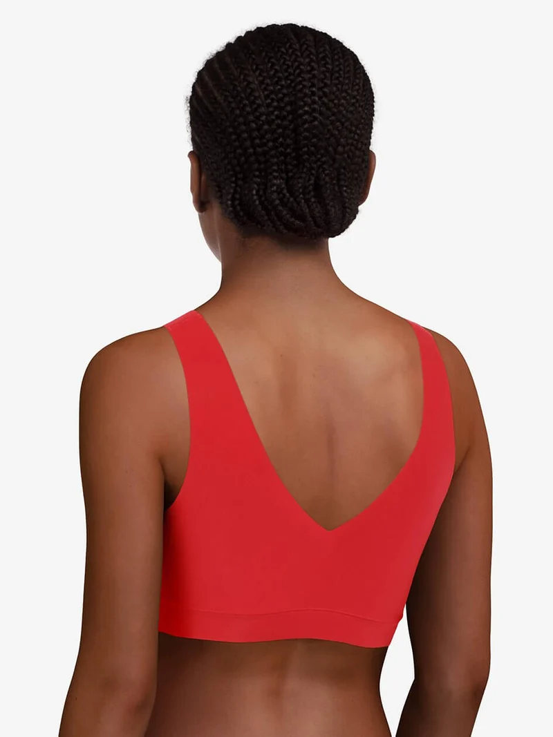 Chantelle - Wattiertes Softstretch-Top in Mohnrot