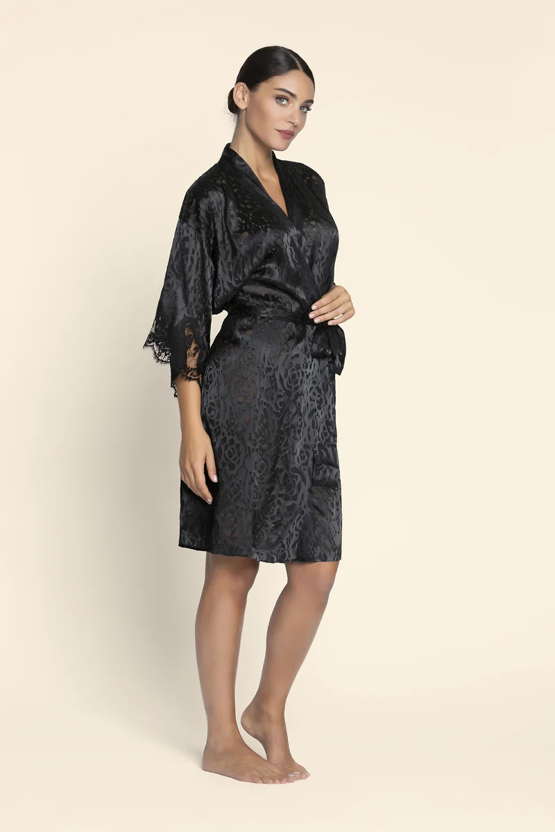 Lise Charmel – Dressing Floral Robe Noir